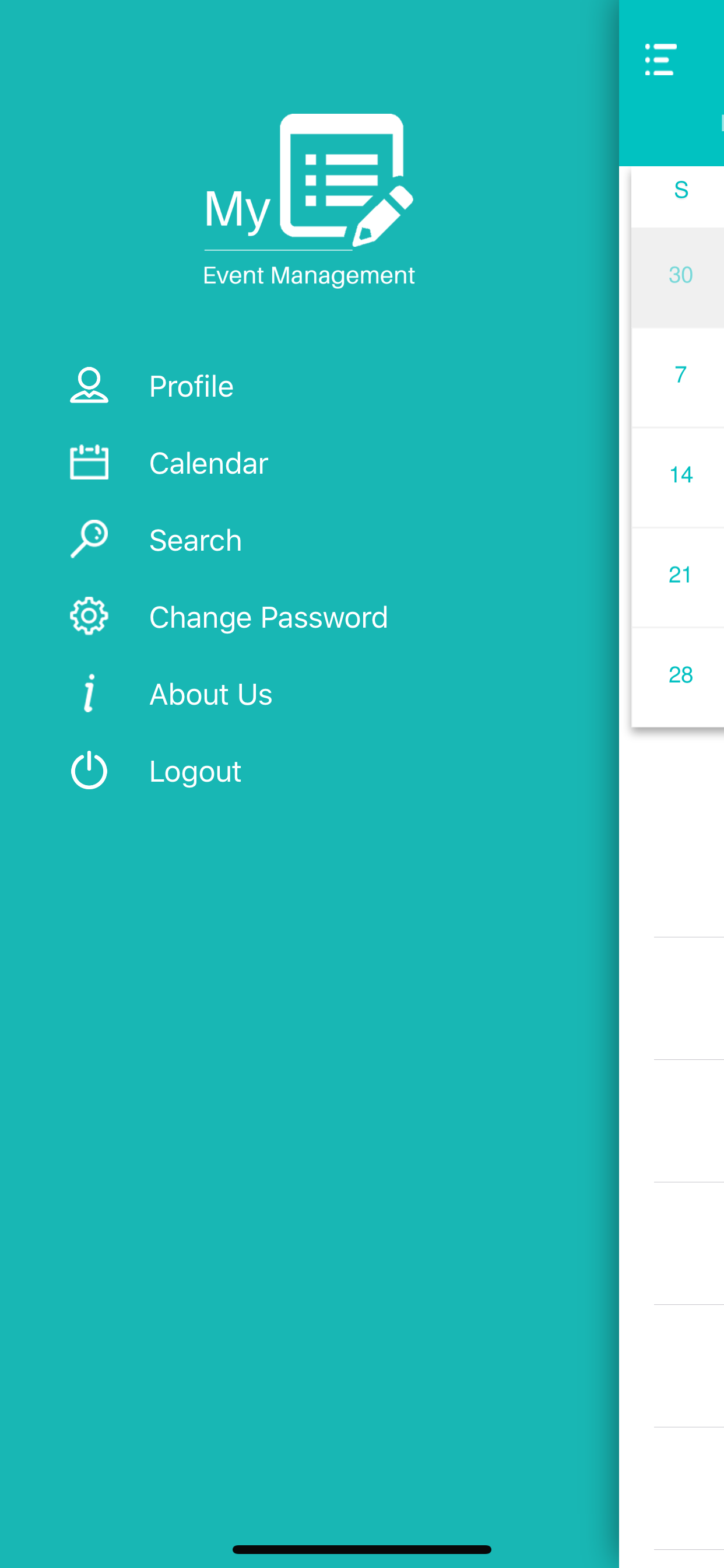 My Calendar - Manage Events