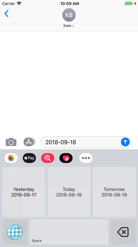 #3. ISO 8601 Keyboard (iOS) 由: Andrew Branagan