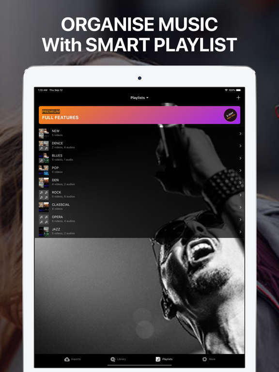 iMusic Video Player Offline iPad screenshot 3 - Utilities app