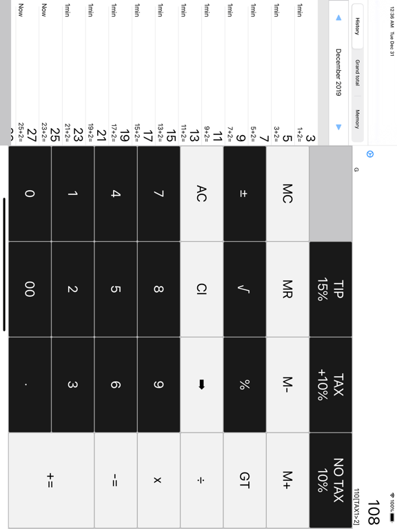 Screenshot #6 pour Pocket Calculator Woo-Dentaku