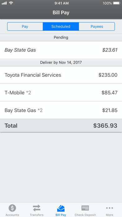Power Financial Credit Union Screenshot