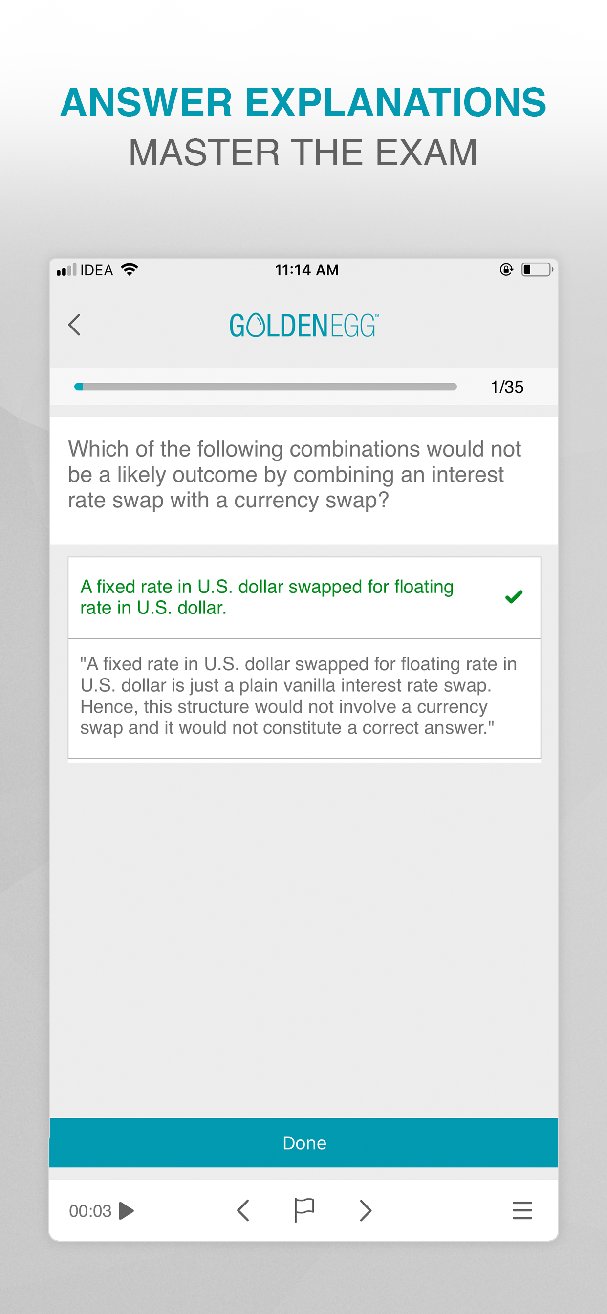 Golden Egg CFA® Exam Level 2 screenshot 3