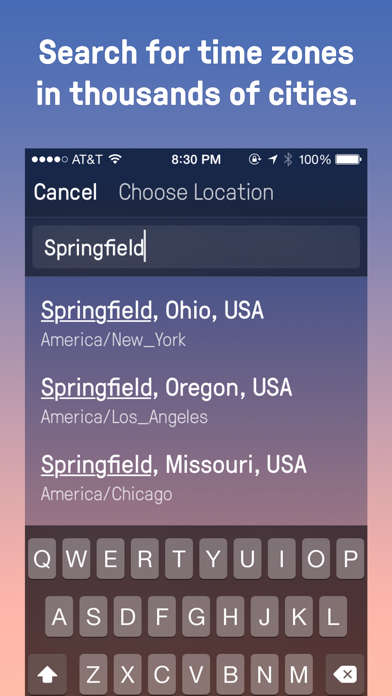Time Zones by Jared Sinclair Screenshot 2 - AppWisp.com Time Zones by Jared Sinclair Screenshot 2 - AppWisp.com