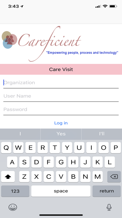 Care Visit Screenshot