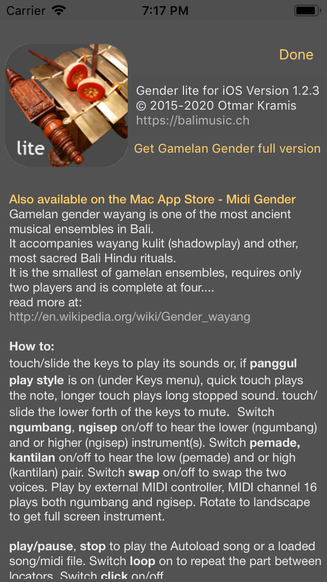 Gamelan Gender lite