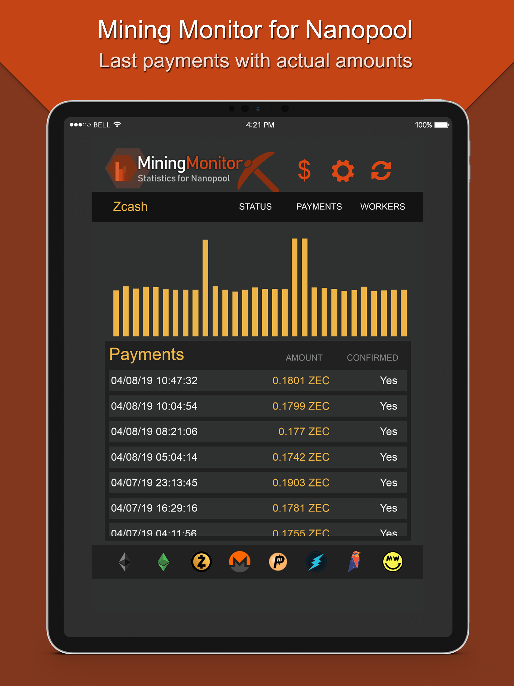 Monitor for Nanopool