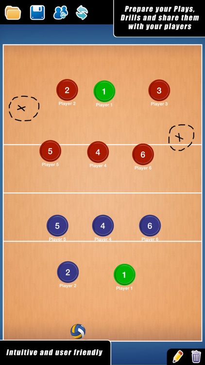Coach Tactic Board: Volley