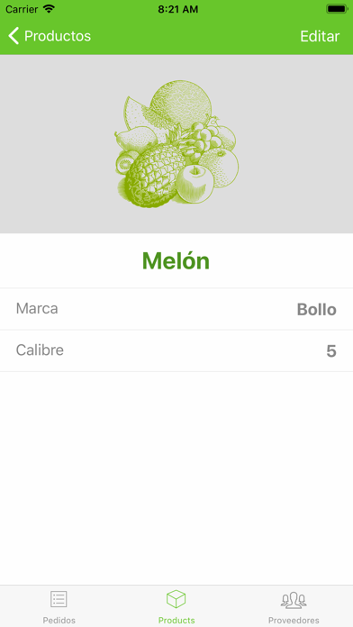 Diario de pedidos Screenshot