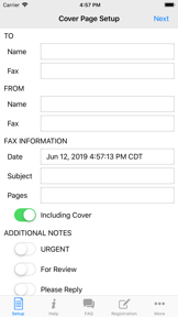 FaxCover - Fax Cover Sheet screenshot