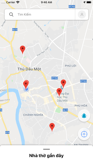 Screenshot #1 pour Tìm Nhà Thờ Gần Nhất