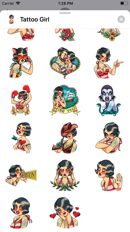 Tattoo Girl Sticker Pack