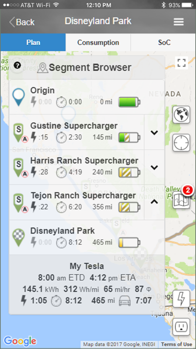 EV Trip Optimizer for Tesla Screenshot