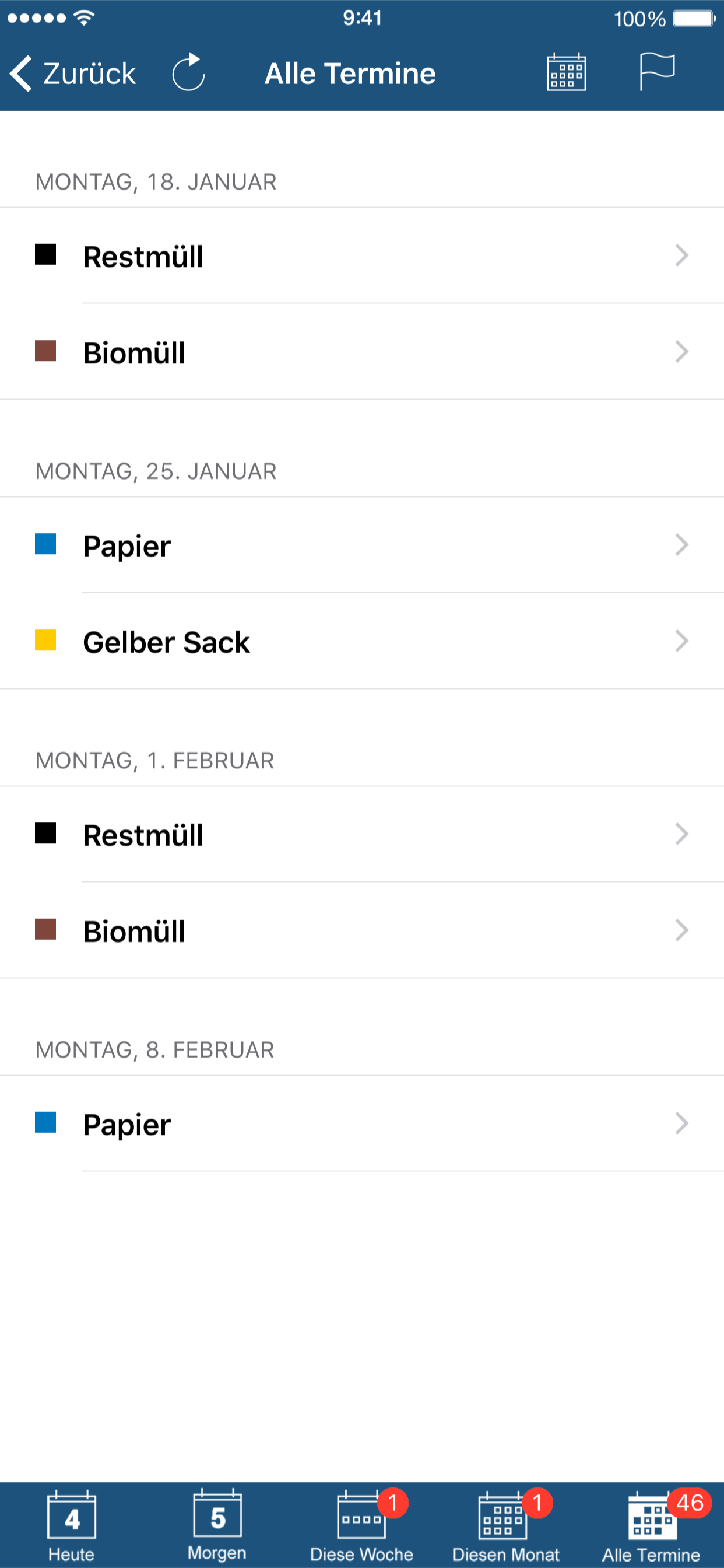Abfall App GAP