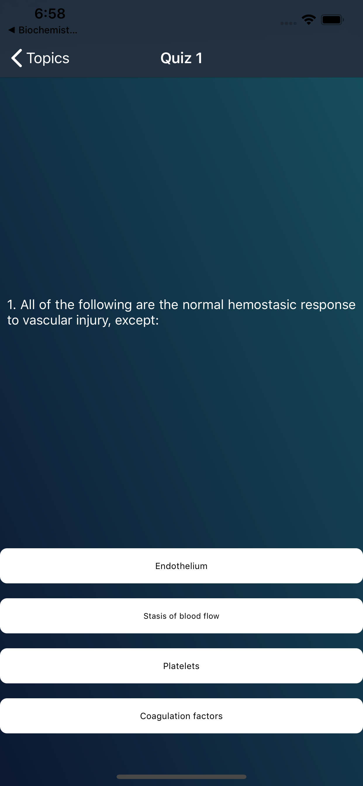 Heamatology Quiz Mcqs screenshot 3
