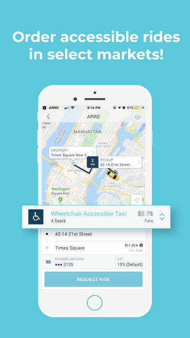 Arro - Taxi App Screenshot