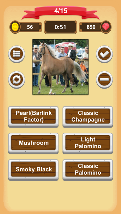 Horse Coat Colors - Quiz Screenshot