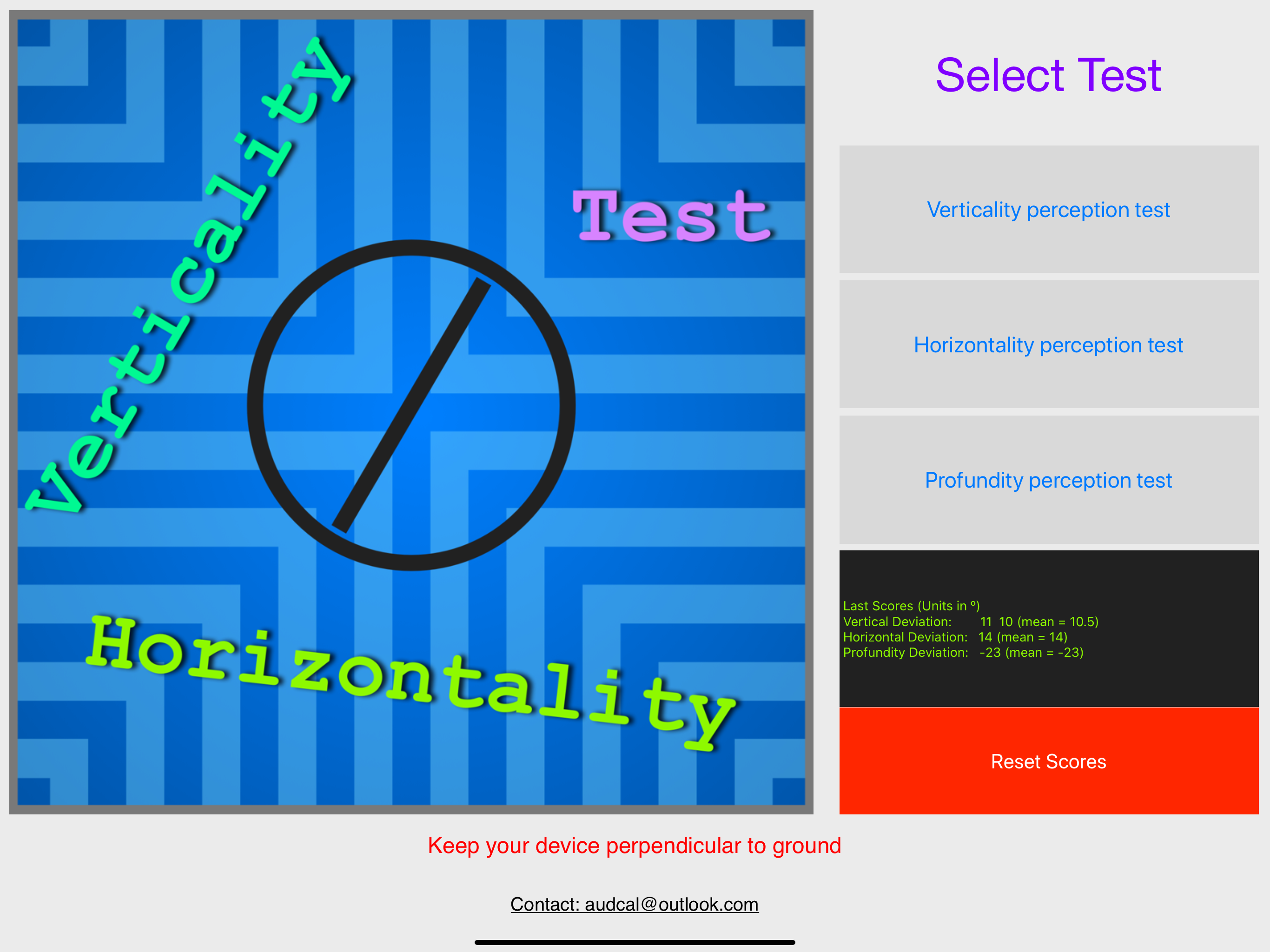 Verticality Test screenshot 4