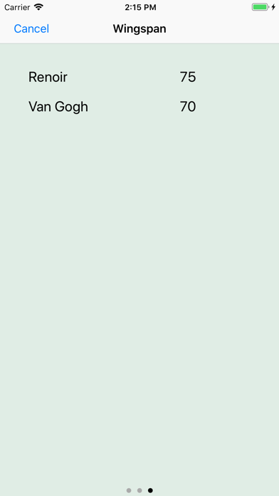 Tabletop Score Calculator Screenshot