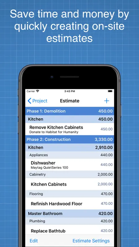 Construction Cost Estimator screenshot 1 of 5