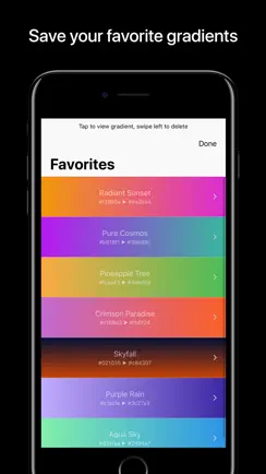 Ombre: gradient generator iPhone image 3