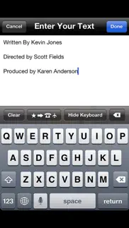 scrolling credits iphone screenshot 3