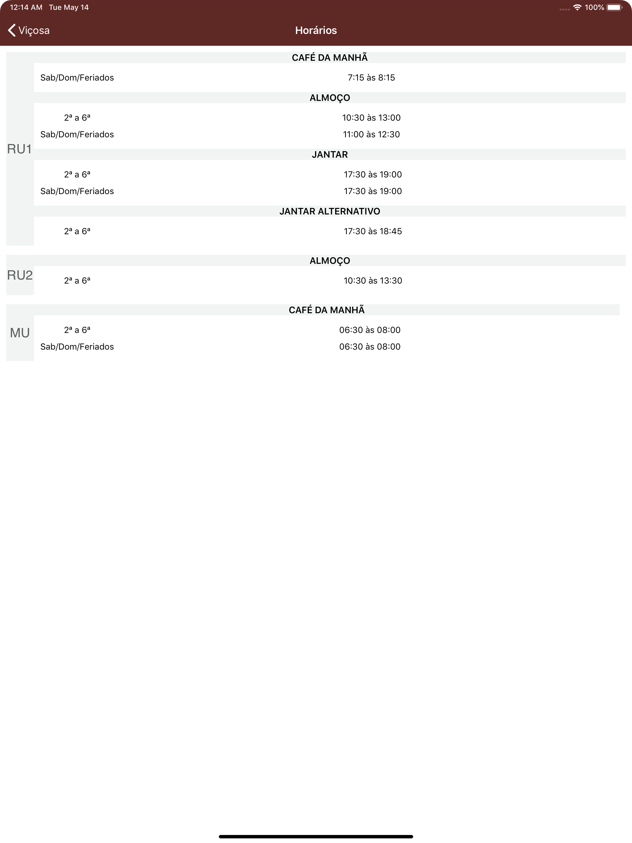 Cardápio-RU