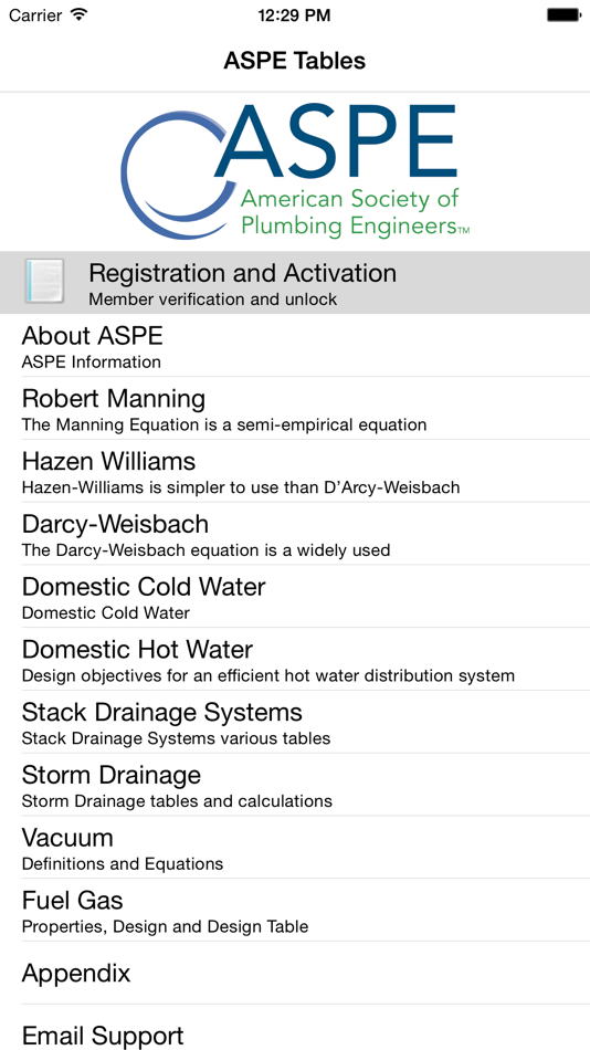 #1. ASPE Tables V4 (iOS) 由: American Society of Plumbing Engineers