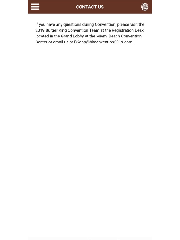 Burger King Convention iPad screenshot 8 - Business app