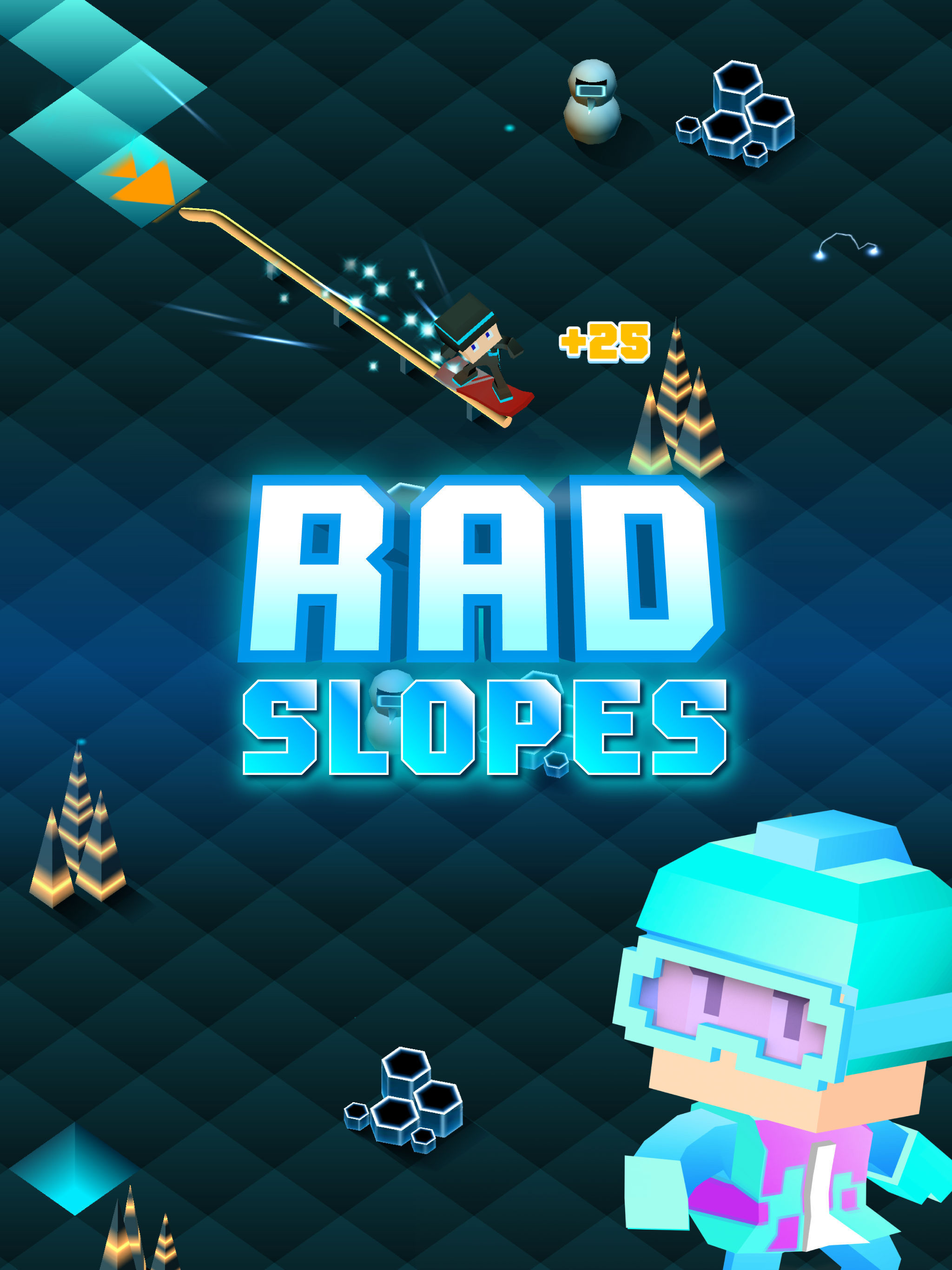 Blocky Snowboarding screenshot 8