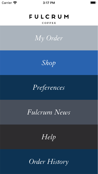 Fulcrum Coffee Screenshot
