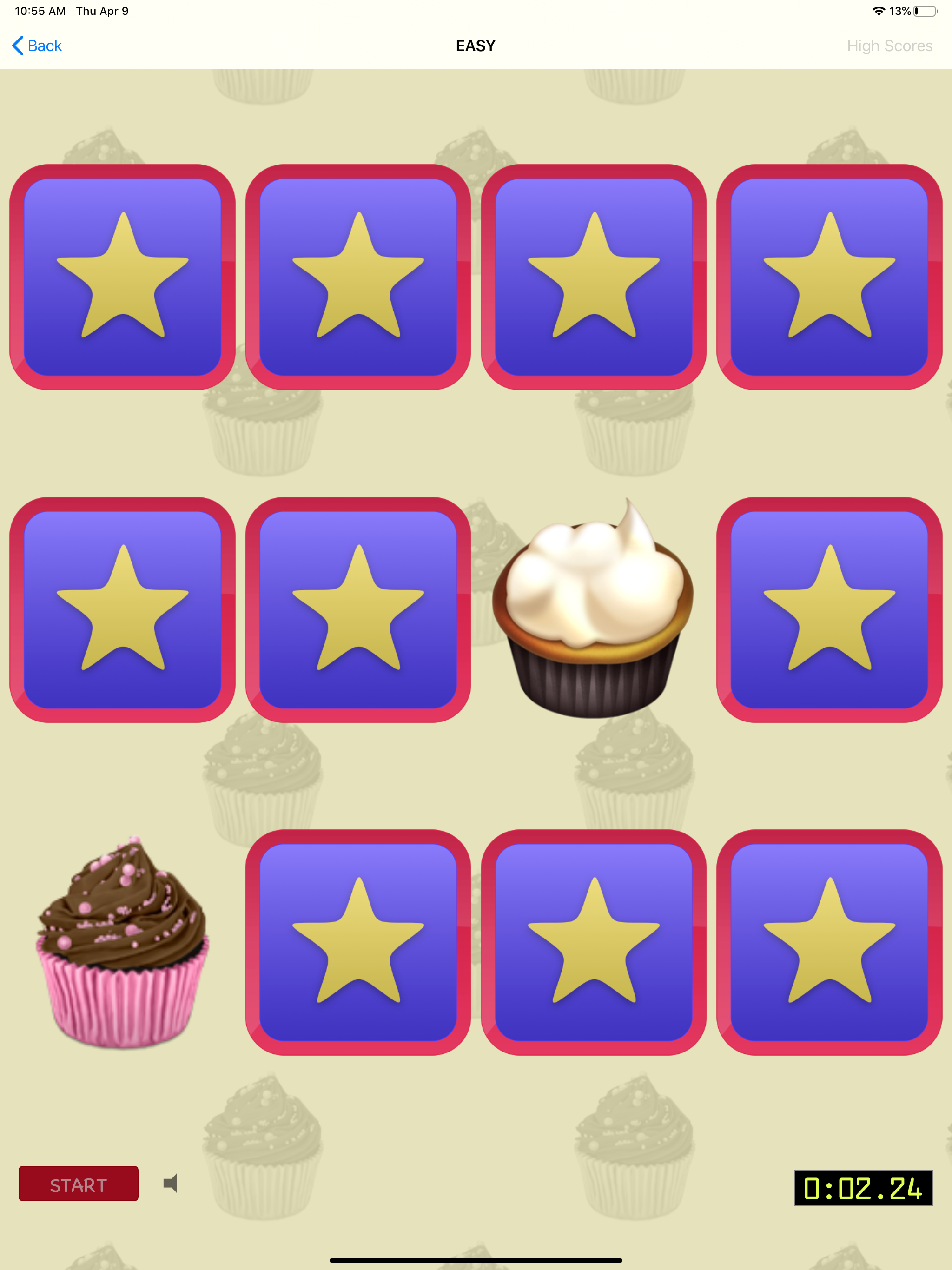 Cupcakes Matching Game 2