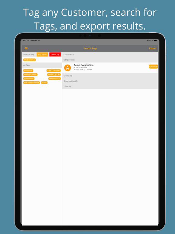 HaystackCRM iPad screenshot 3 - Business app
