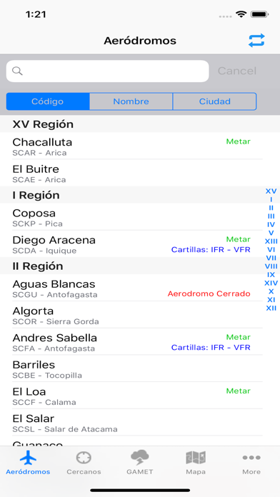 Aerodromos Chile Screenshot