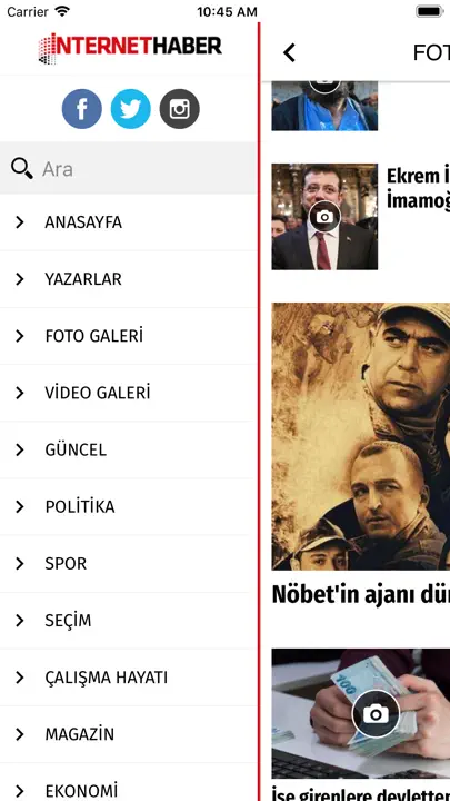 Internet Haber iPhone Ekran Görüntüsü 2