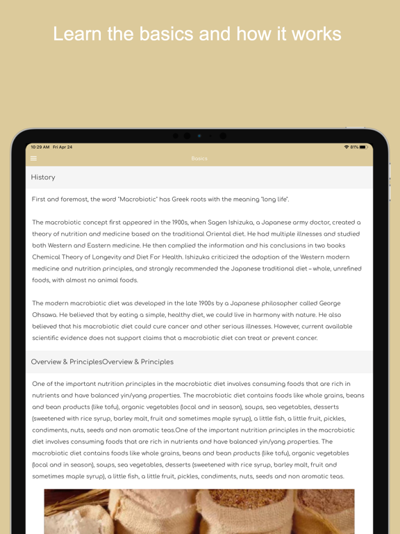 Screenshot #5 pour Macrobiotic Diet Guide