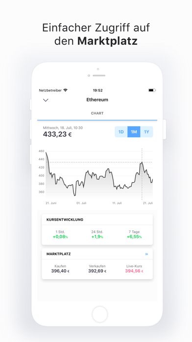 bitcoin crypto price ticker iPhone screenshot 3 - Finance app