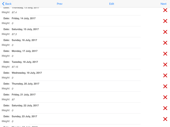 Screenshot #5 for Weight Monitor