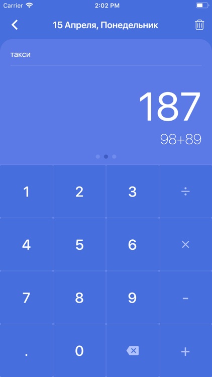 Контроль за расходами