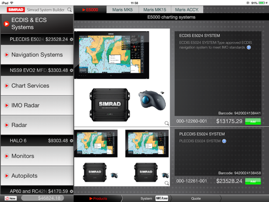 Screenshot #4 pour Simrad PRO System Builder