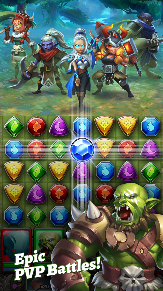 #3. Dragon Strike: Puzzle RPG (iOS) 由: Ember Entertainment, Inc.