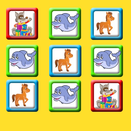 matching game for babies and children icon