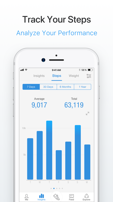 Pacer - Pedometer plus Weight Loss and BMI Tracker screenshot