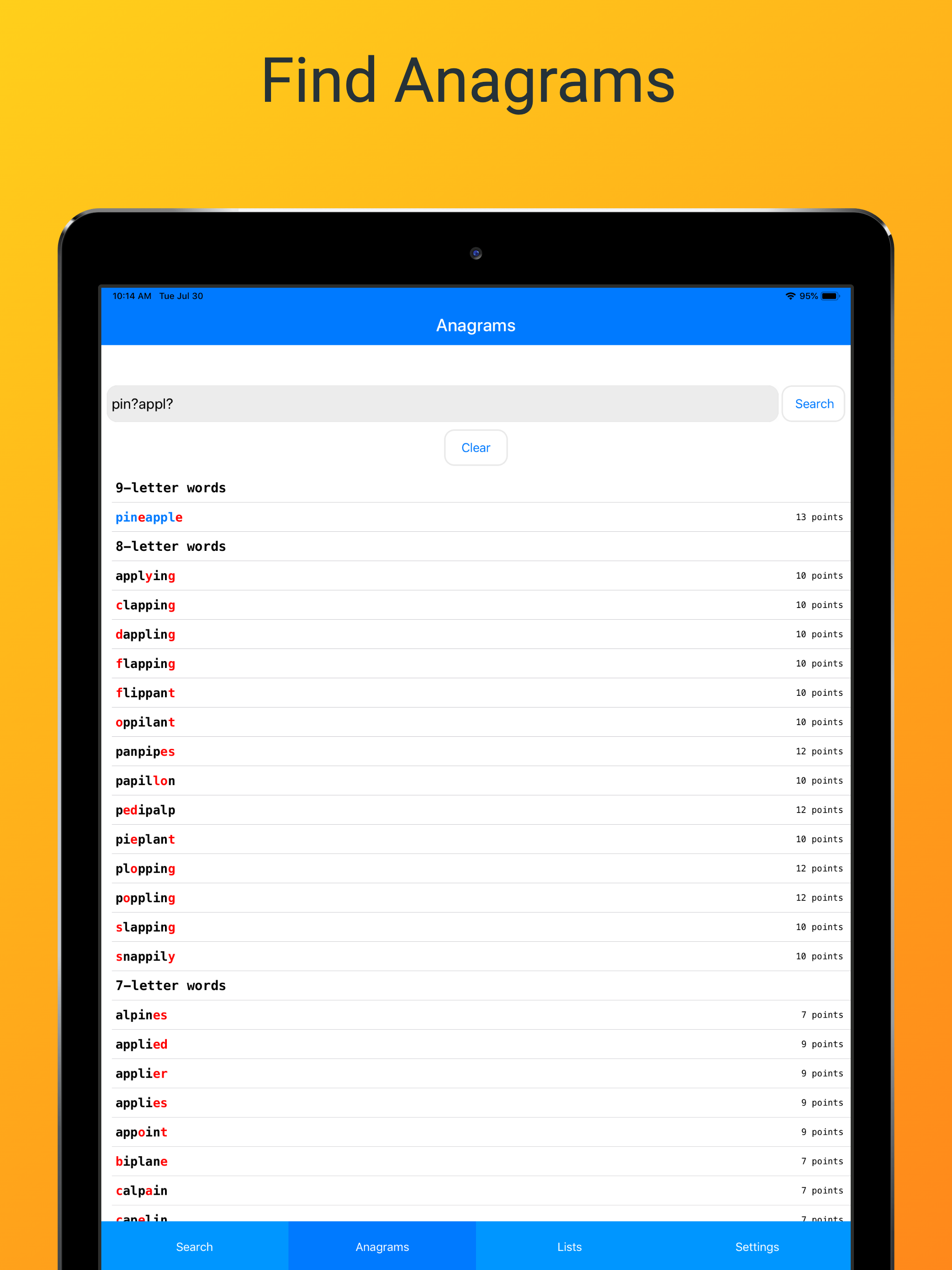 Word Checker (for Scrabble) screenshot 9