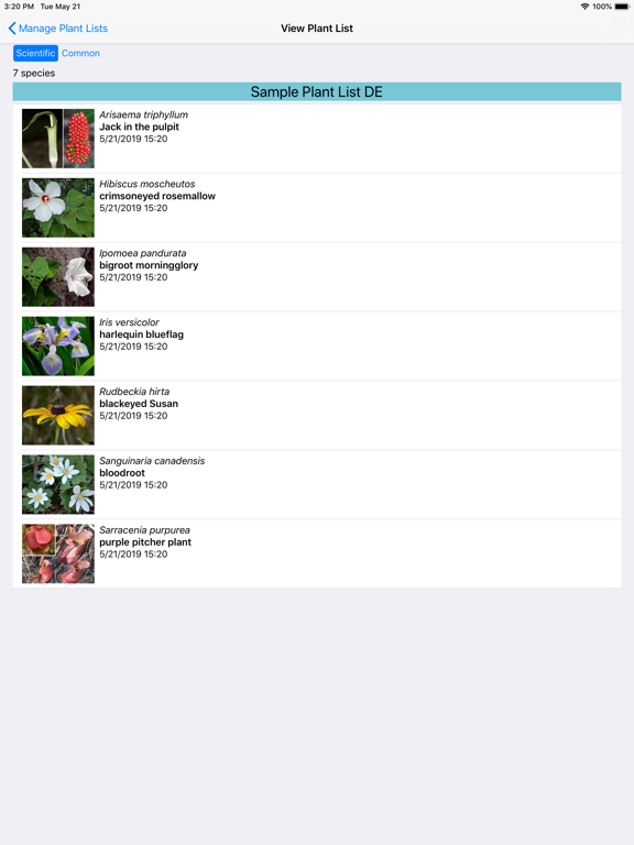 Delaware Wildflowers iPad screenshot