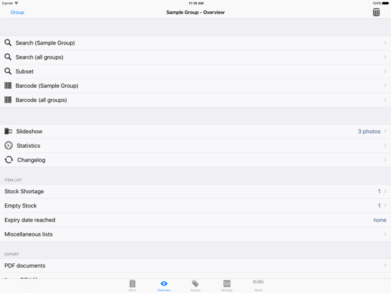 Stock Control Inventory iPad app afbeelding 3