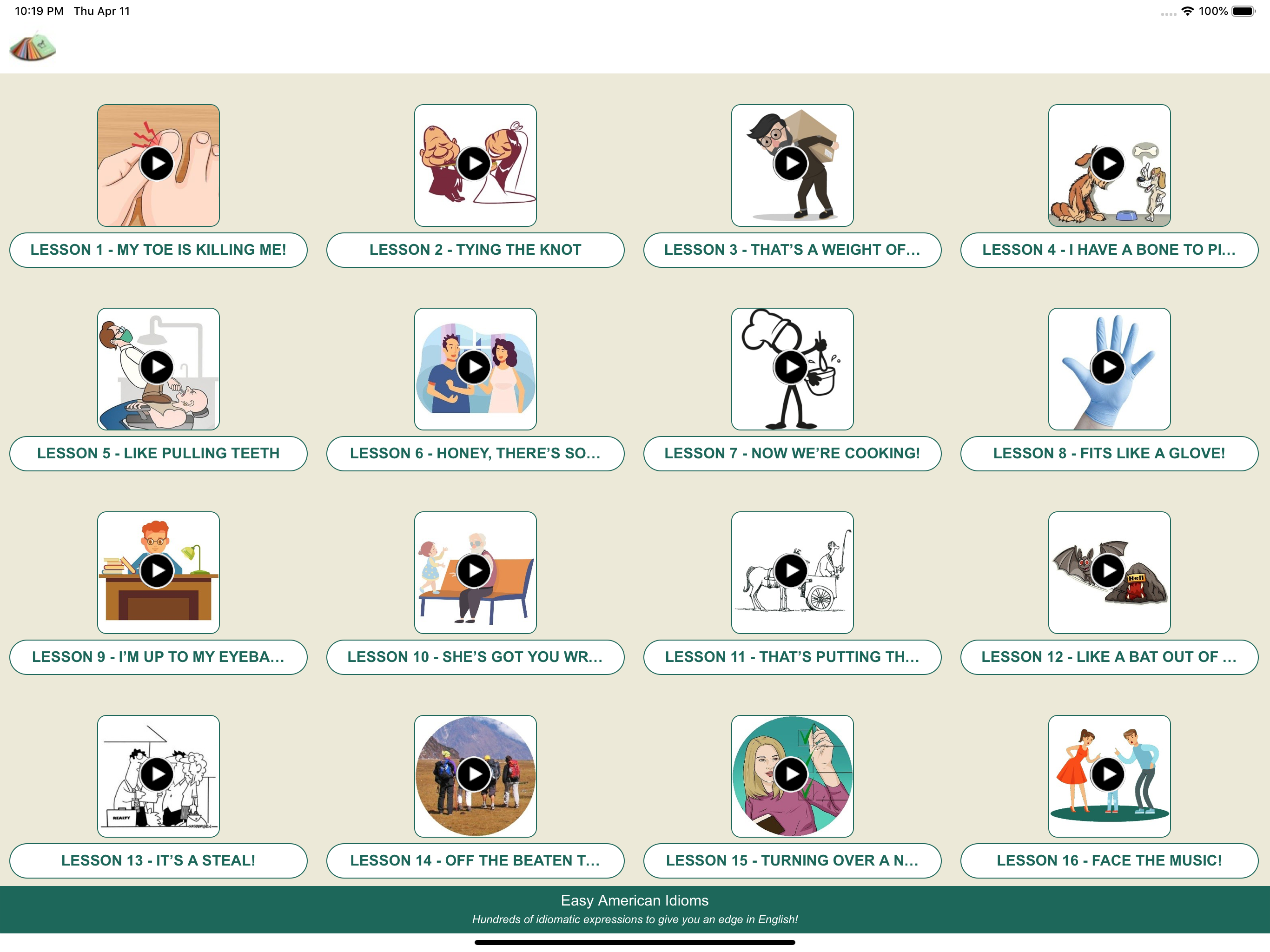 Easy American Idioms