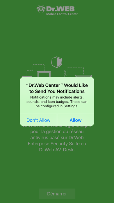 Screenshot #1 pour Dr.Web Mobile Control Center