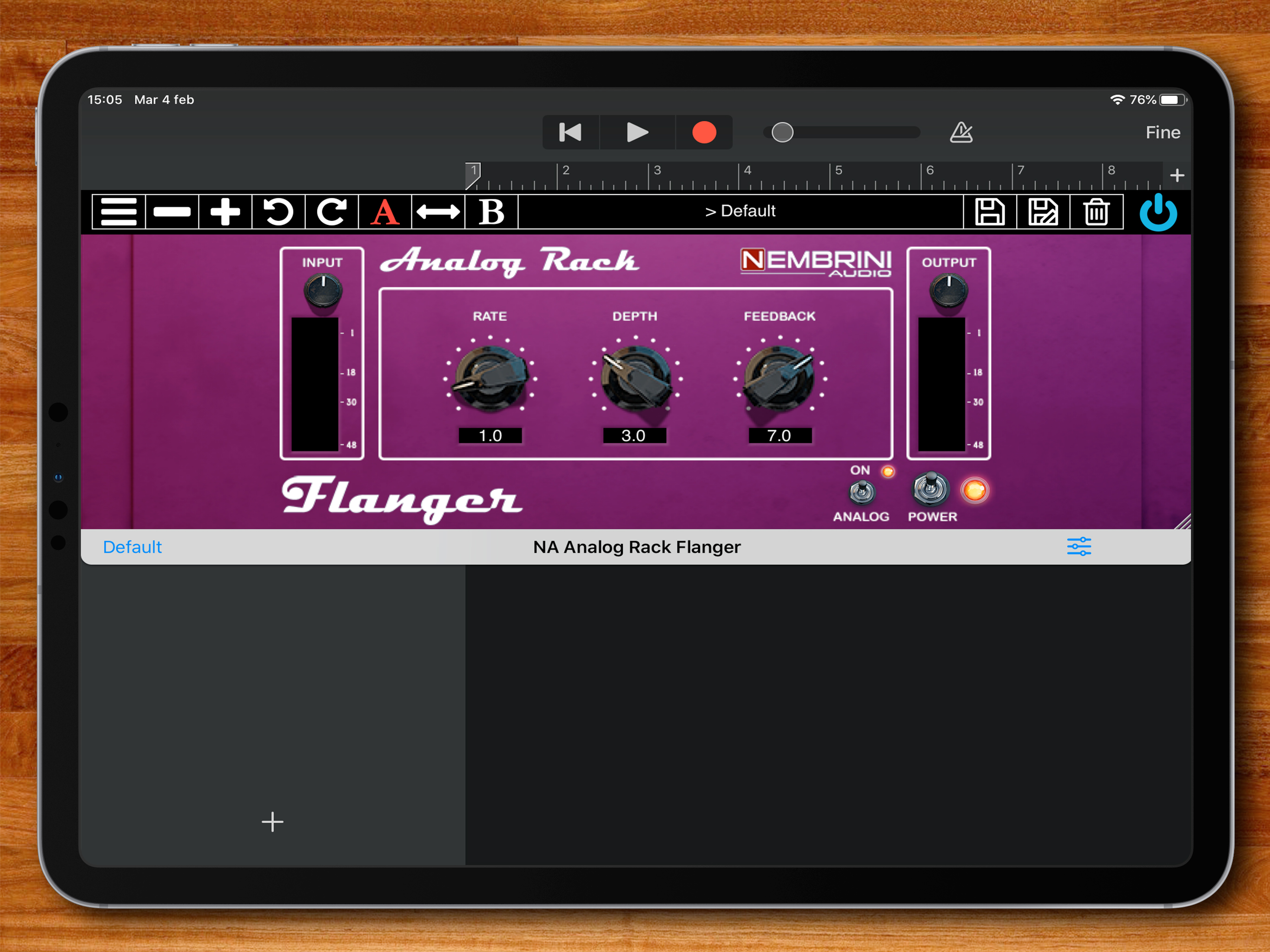 Analog Rack Flanger