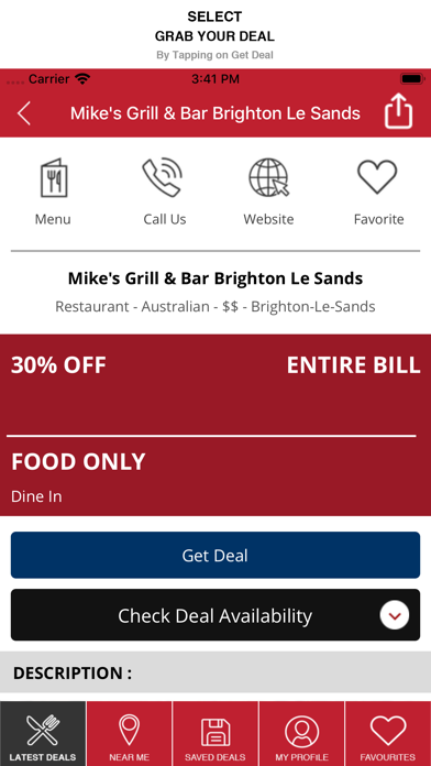 Tasty Deals-Restaurant Deals Screenshot