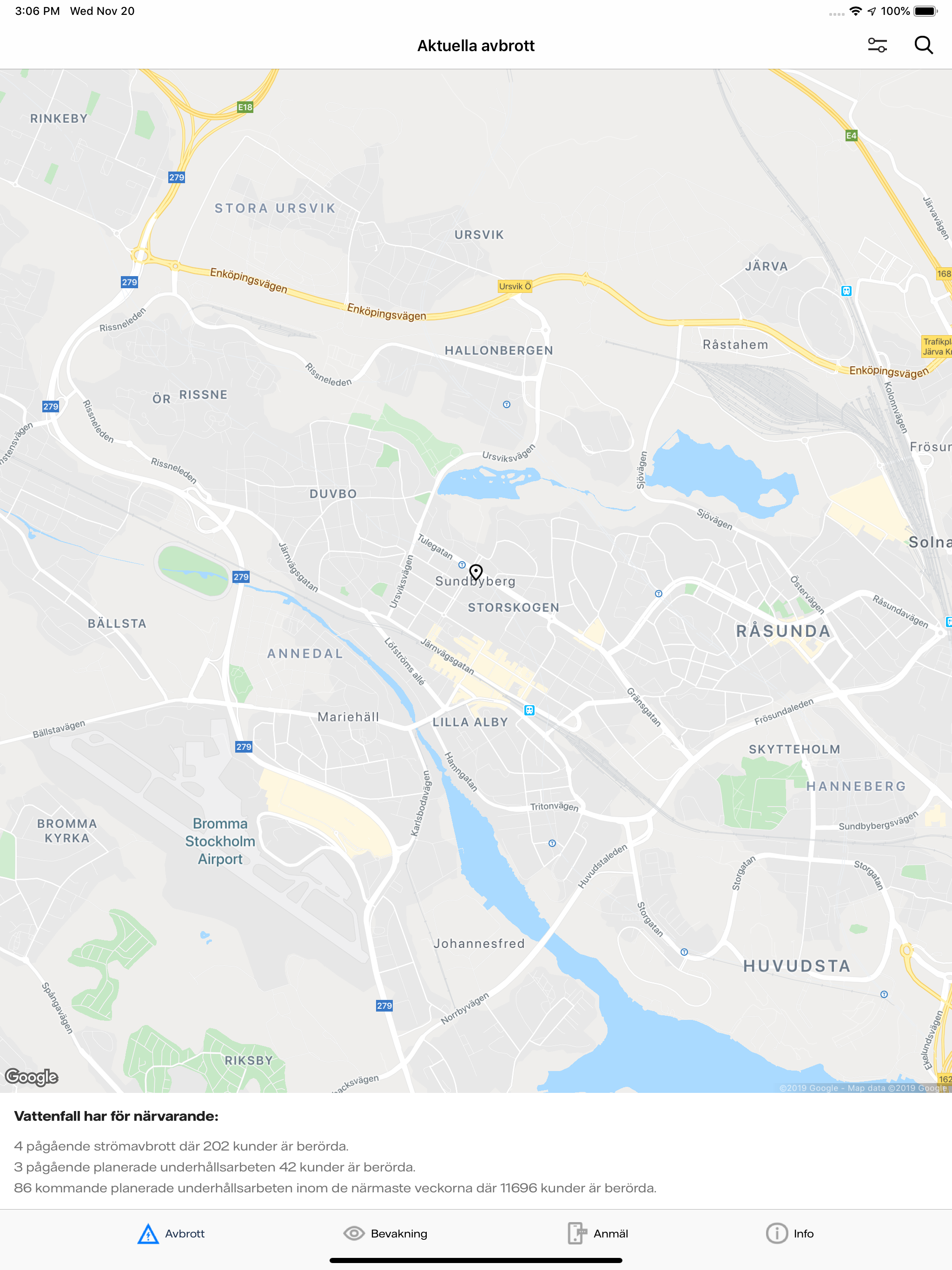 Avbrottsinfo